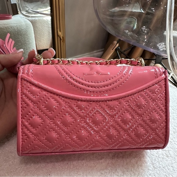 Tory Burch pink mini Fleming shoulder bag preppy, classy - Picture 11 of 16